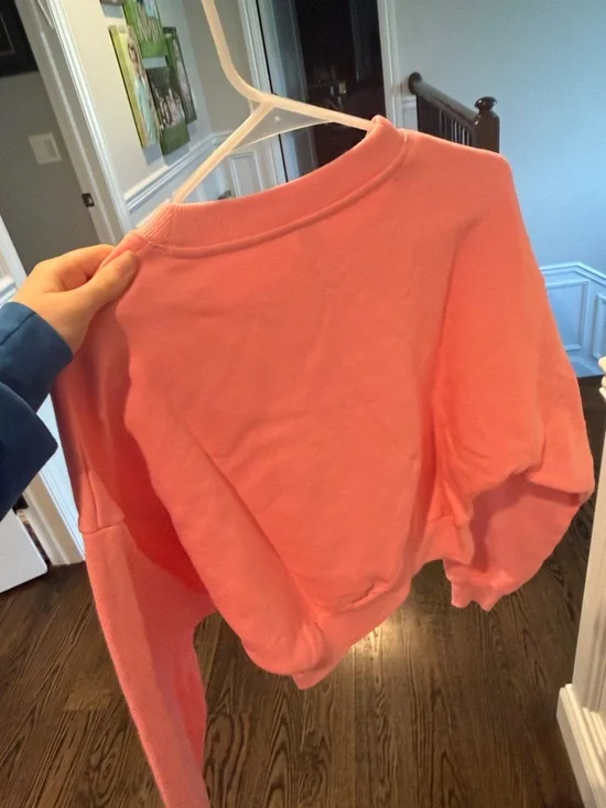 ALO Yoga Coral Pink Crewneck Sweatshirt - Picture 3 of 3